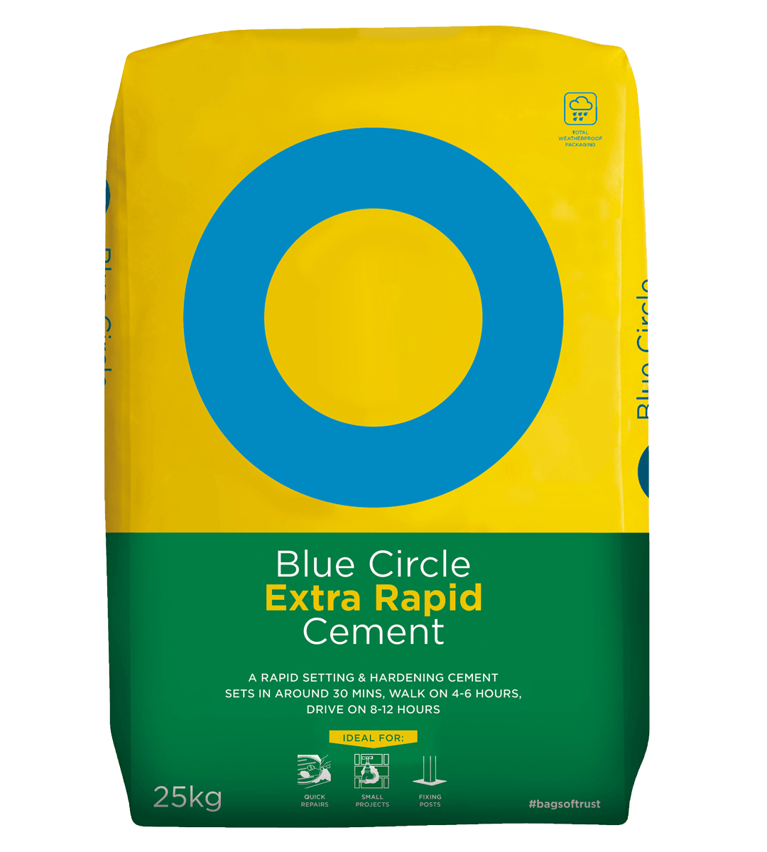 Four Blue Circle Company Logo - Blue Circle Cement for building trades