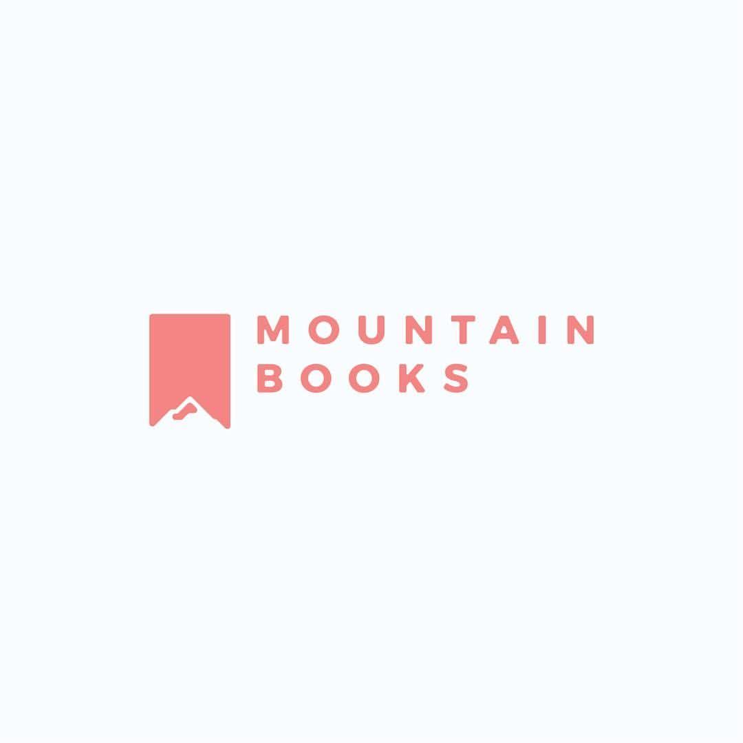 Mountains with Pink Logo - 365: Mountain Books This Logo Ended Up Being Made During