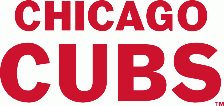 Red Bing Logo - Chicago Cubs Wordmark Logo League (NL) Creamer's