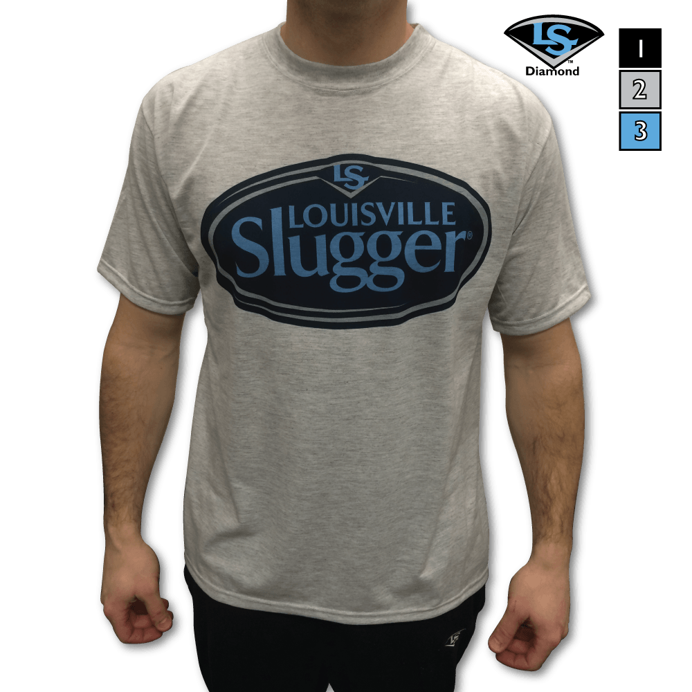 Louisville Slugger Diamond Logo - Louisville Slugger Gray Tech Tee Shirt