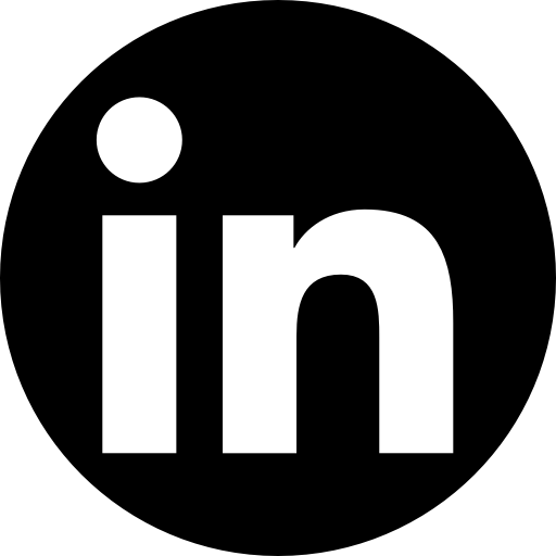 LinkedIn App Logo - App, b/w, linkedin, logo, media, popular, social icon