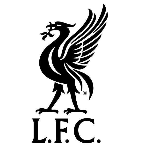 Liverpool Logo - Official Liverpool FC Black Liverbird Decal