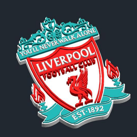 Liverpool Logo - Free STL files Liverpool FC - Logo ・ Cults