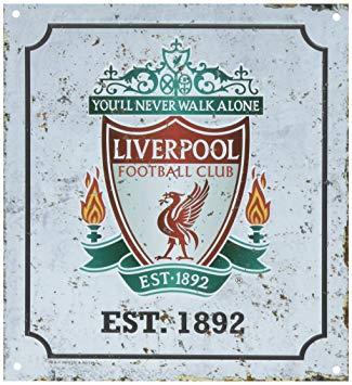 Liverpool Logo - Liverpool Unisex's Retro Logo Sign, Multi Colour: Amazon.co.uk