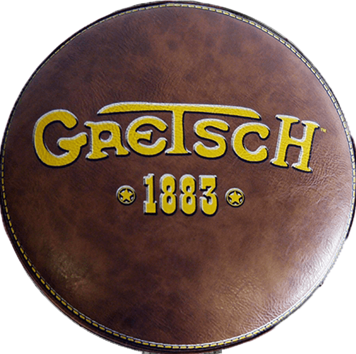 Brown Circle Logo - Gretsch 1883 24 Bar Stool Brown With Gretsch Logo Guitar Stool