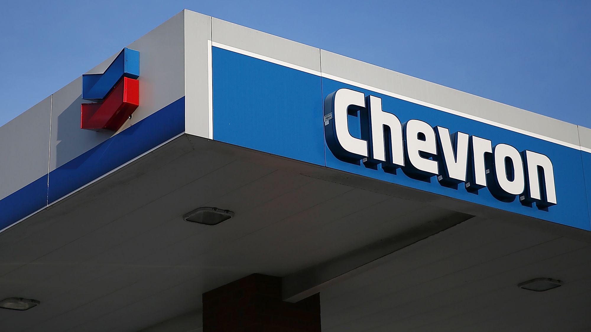 Chevron Oil Company Logo - Chevron shares slide as oil company misses earnings estimates