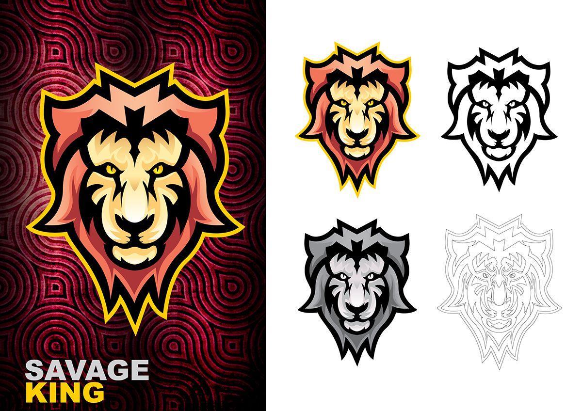 Savage King Logo - Savage King Mascot logo