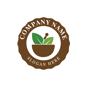Brown Circle Logo - Free Leaf Logo Designs | DesignEvo Logo Maker