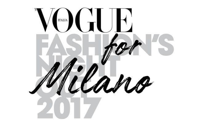 Vogue White Logo - Vogue Fashion's Night Out in Milan Renovates Its Format – WWD