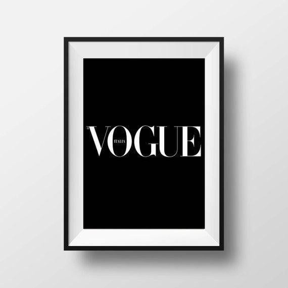 Vogue Logo - 30%OFF Vogue Logo Poster Print Vogue Italia Logo Vogue | Etsy