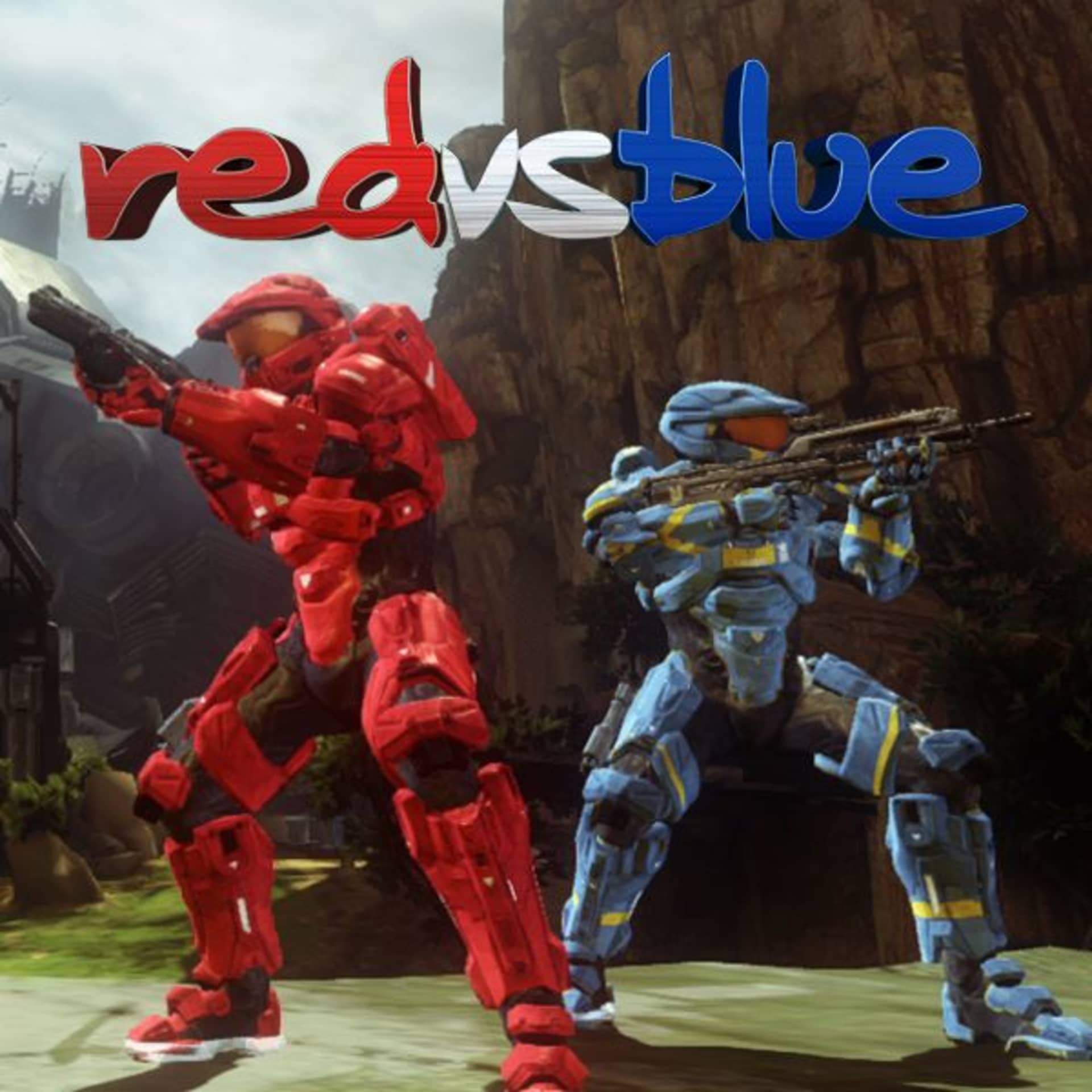 Red Vs. Blue Remastered Logo - Series Red vs. Blue - Rooster Teeth