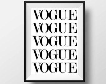 Vogue Logo - Vogue logo | Etsy