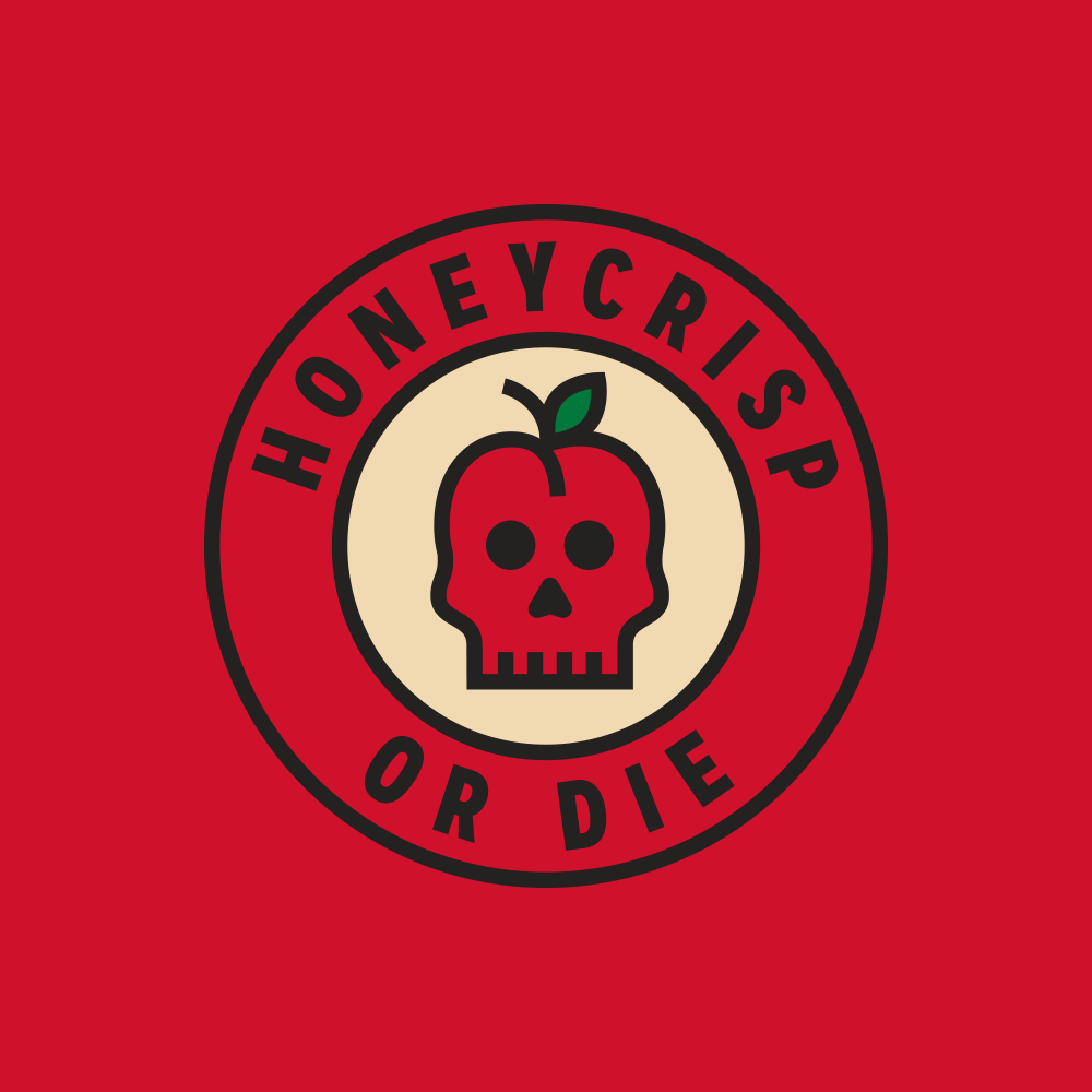 To Die for Logo - Honeycrisp or Die logo badge. My Work. Design shop