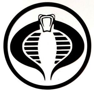 To Die for Logo - GI Joe Cobra logo silhouette approx. 7 cm DIE CUT gloss vinyl