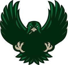 Green Hawk Logo - 109 Best Hawks-Falcons Logos images in 2019 | Falcon logo, Falcons ...