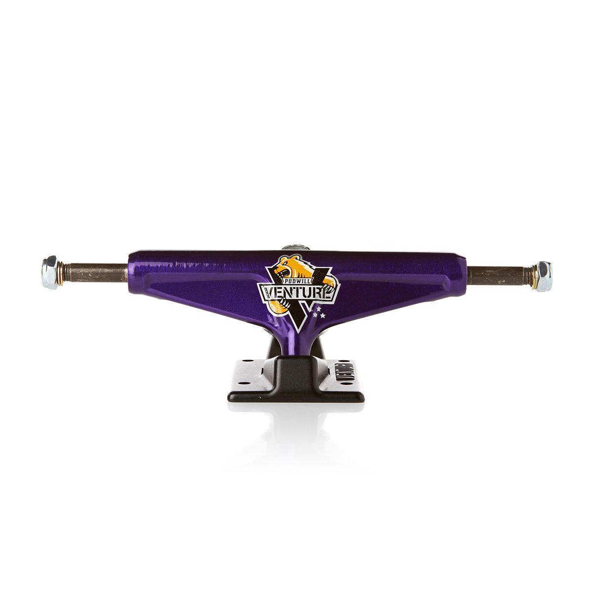 Venture Trucks Grizzly Logo - Venture V Light Low Forged Pudwill Grizzly 5.25 Truck - Purple/Black ...