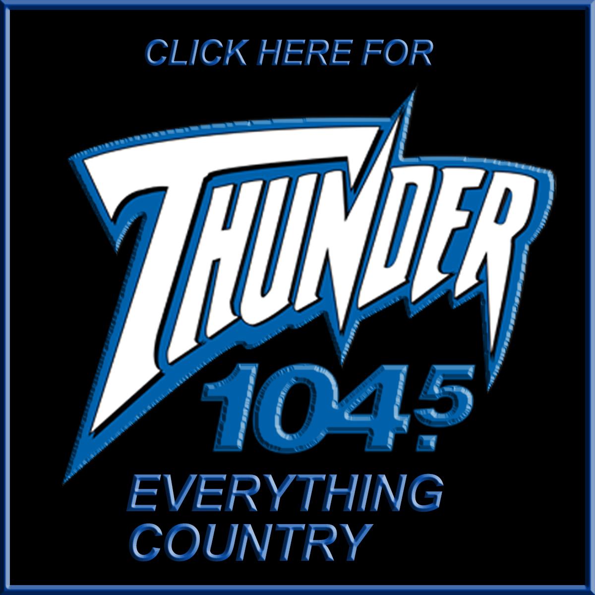 Country 104.5 Radio Logo - Thunder Home