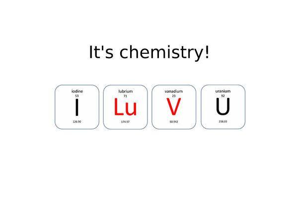 U of U Chemistry Logo - Chemistry - I Luv U Art Print by Richard Reeve