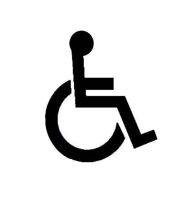 Black Person Logo - Disabled person logo 1400mm x 900mm - Symbols & Logos - Stencil ...