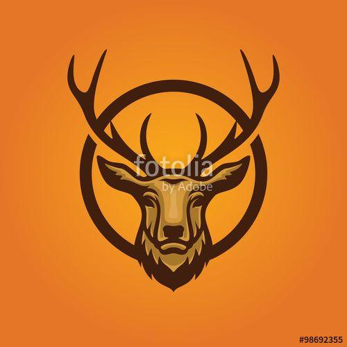 Deer Sports Logo - Deer mascot and logo great for sport and team logo Stock image