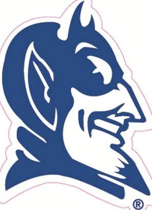 Duke University Logo - Amazon.com: 3 Inch Devil Logo Decal Duke University Blue Devils ...
