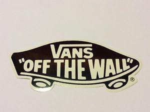 Off the Wall Car Logo - Vans Off The Wall Black Vinyl Sticker 15cm 6