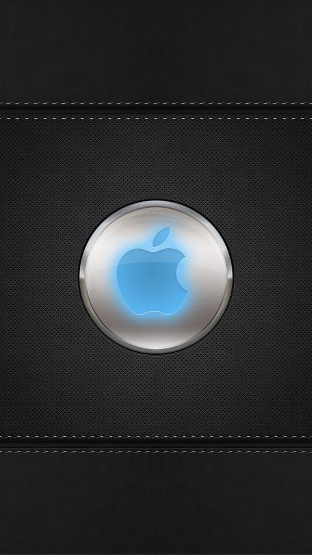 Silver Neon Apple Logo - WP:apple logo smartphone wallpaper640x1136[apple_i5139.jpg ...