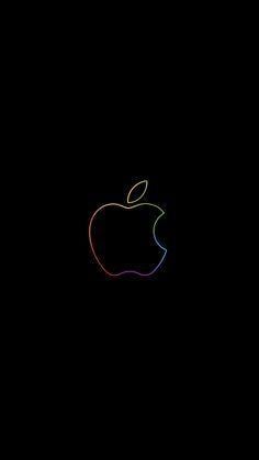 Silver Neon Apple Logo - Black Apple Logo - Bing images | Apple Love! | Apple logo wallpaper ...