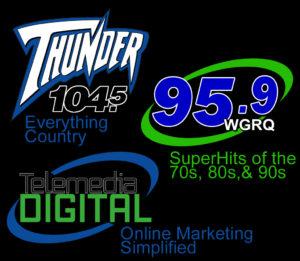 Country 104.5 Radio Logo - Thunder Home - Telemedia Broadcasting