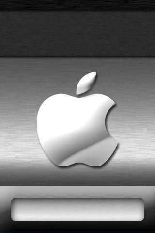 Silver Neon Apple Logo - iPhone Wallpaper Apple Logo Chrome | ~Silver~ | Iphone wallpaper ...