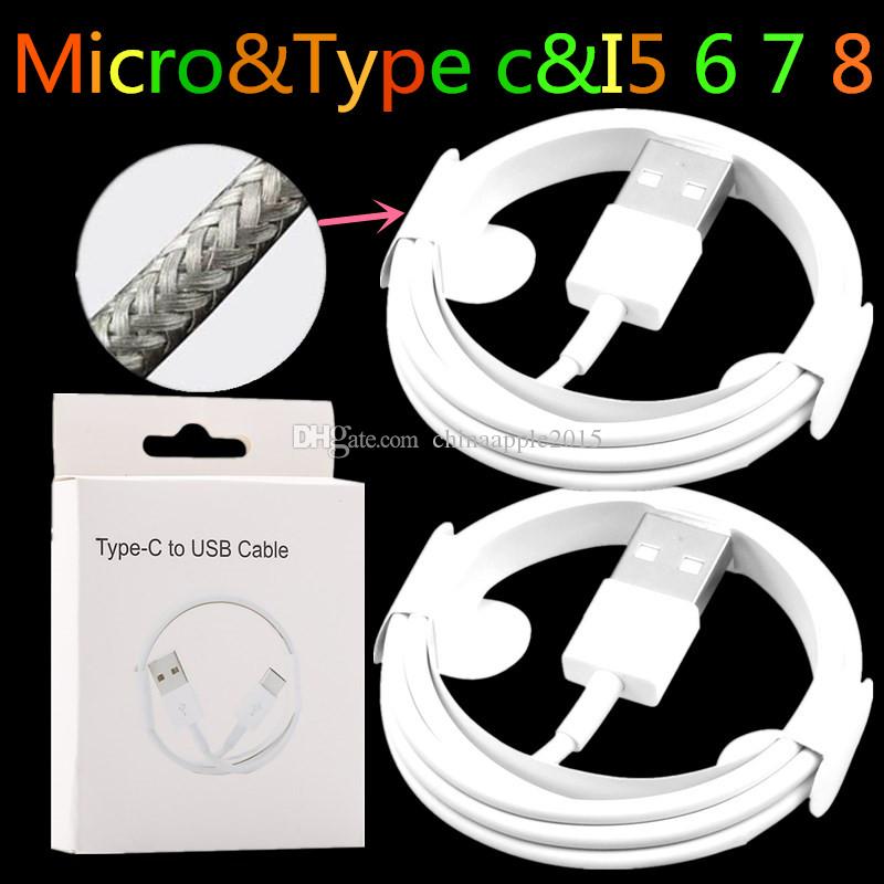 MicroType Logo - High Quality Braided 1m 3ft Usb C Micro Type C Usb Data Charger ...