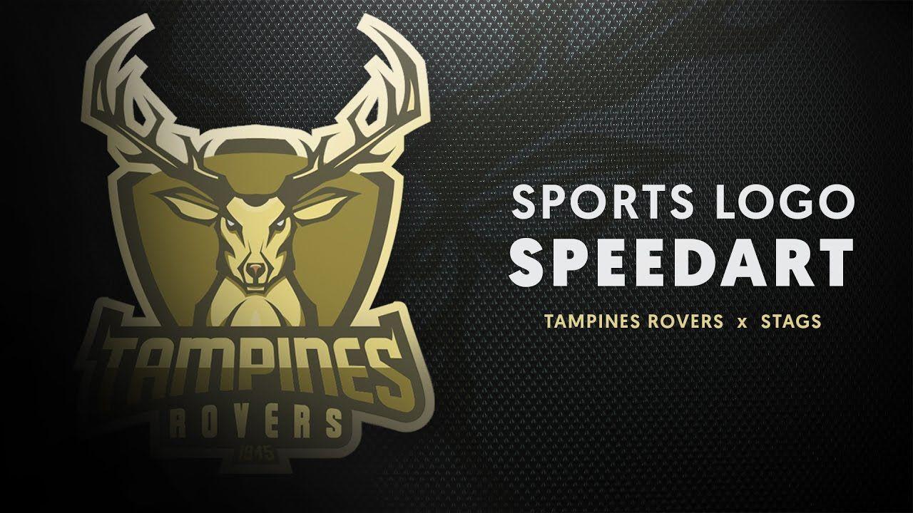 Deer Sports Logo - Stag Mascot Sports Logo | Adobe Illustrator Speed Art - YouTube