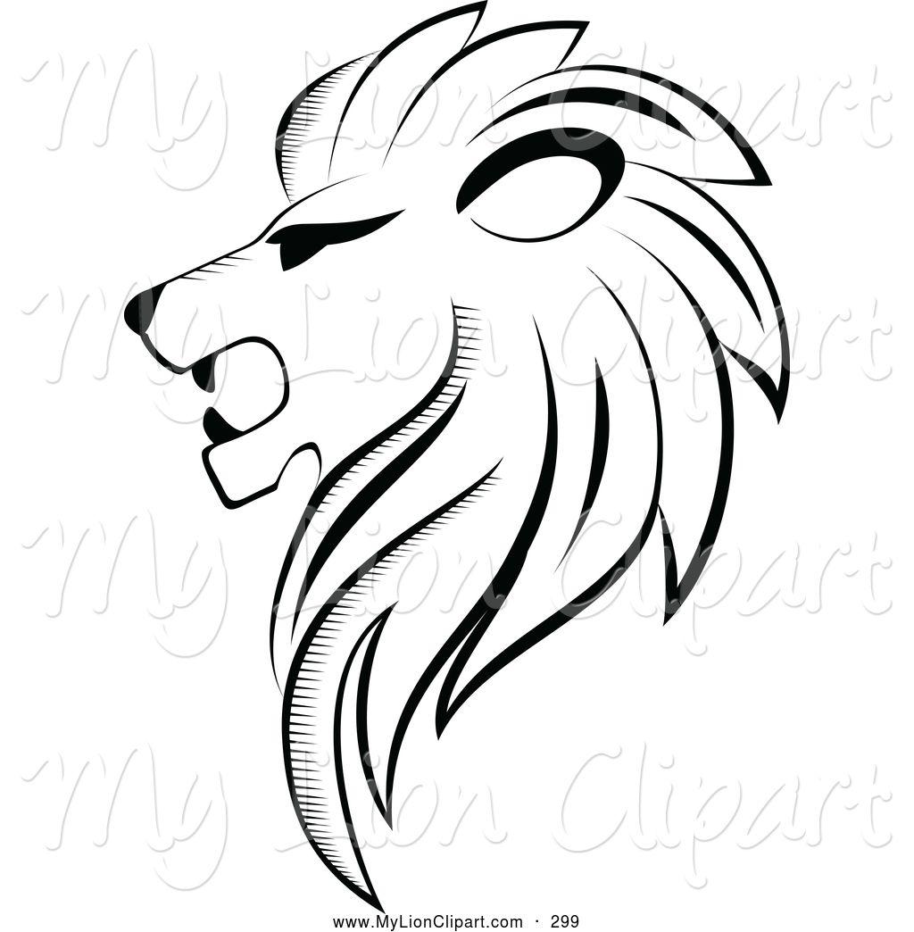 Roaring Lion Logo - Roaring Lion Head Drawing.com. Free for personal use