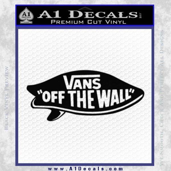 Off the Wall Car Logo - Vans Off The Wall Surf Decal Sticker » A1 Decals