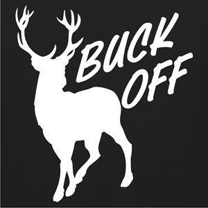 Deer Sports Logo - BUCK OFF Men's Hunting T-Shirt Funny Cool T Shirts Sports Deer Logo ...
