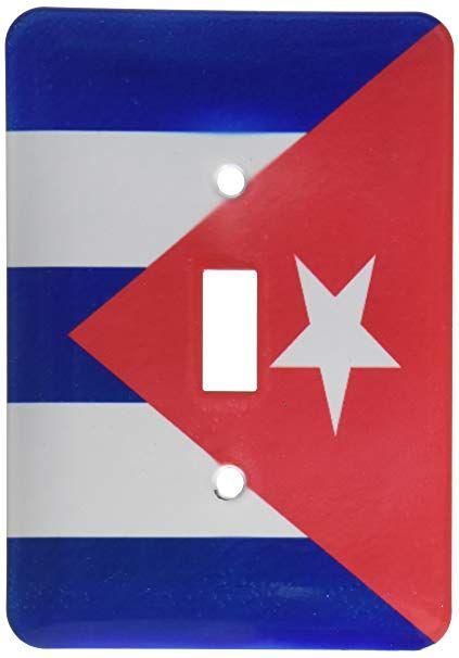 White Stripe with Red Triangle Logo - 3dRose lsp_158302_1 Flag of Cuba Cuban Blue Stripes Red Triangle ...