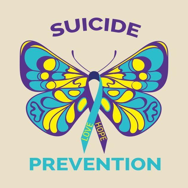 Butterfly Suicide Prevention Logo - Suicide Prevention Awareness Butterfly Ribbon | Cricut craft ideas ...