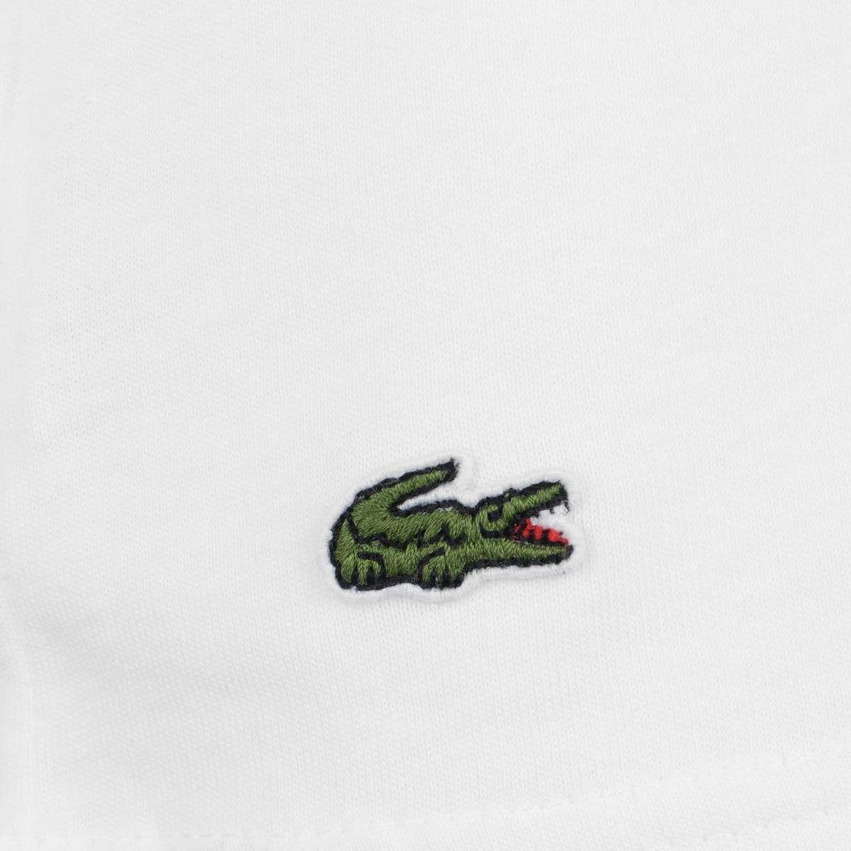 White Alligator Logo - Lacoste Boys White Crocodile Logo Top