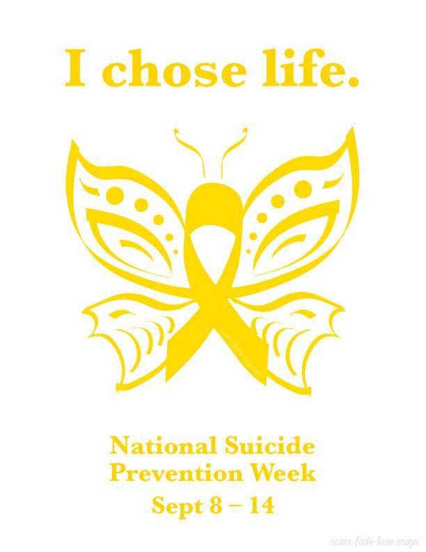 Butterfly Suicide Prevention Logo - mine suicide yellow butterfly suicide prevention suicide awareness ...