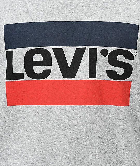 Levi's Logo - Levi's 84 Sports Logo Grey T-Shirt | Zumiez