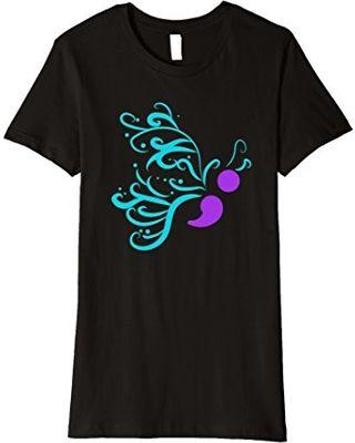 Butterfly Suicide Prevention Logo - New Savings on Womens Suicide Prevention Awareness T Shirt Ribbon ...