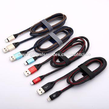 MicroType Logo - China OEM Customize logo Jeans Fabric USB Data Transfer Cable for ...