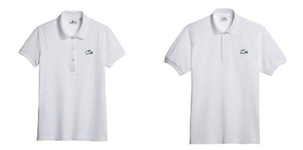 White Alligator Logo - Lacoste's Iconic Crocodile Logo Gets Unexpected Squiggly Makeover
