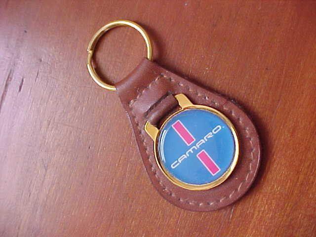 Old Camaro Logo - Chevrolet Chevy Camaro Muscle Car Leather Key Fob New Old
