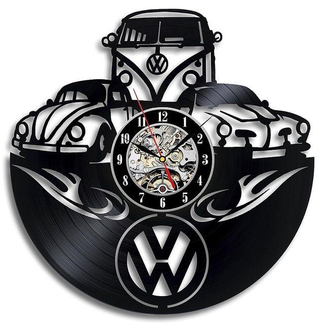 Off the Wall Car Logo - Wall Clock Gift for Friend 3D Decorative Hanging Home Decor Clock