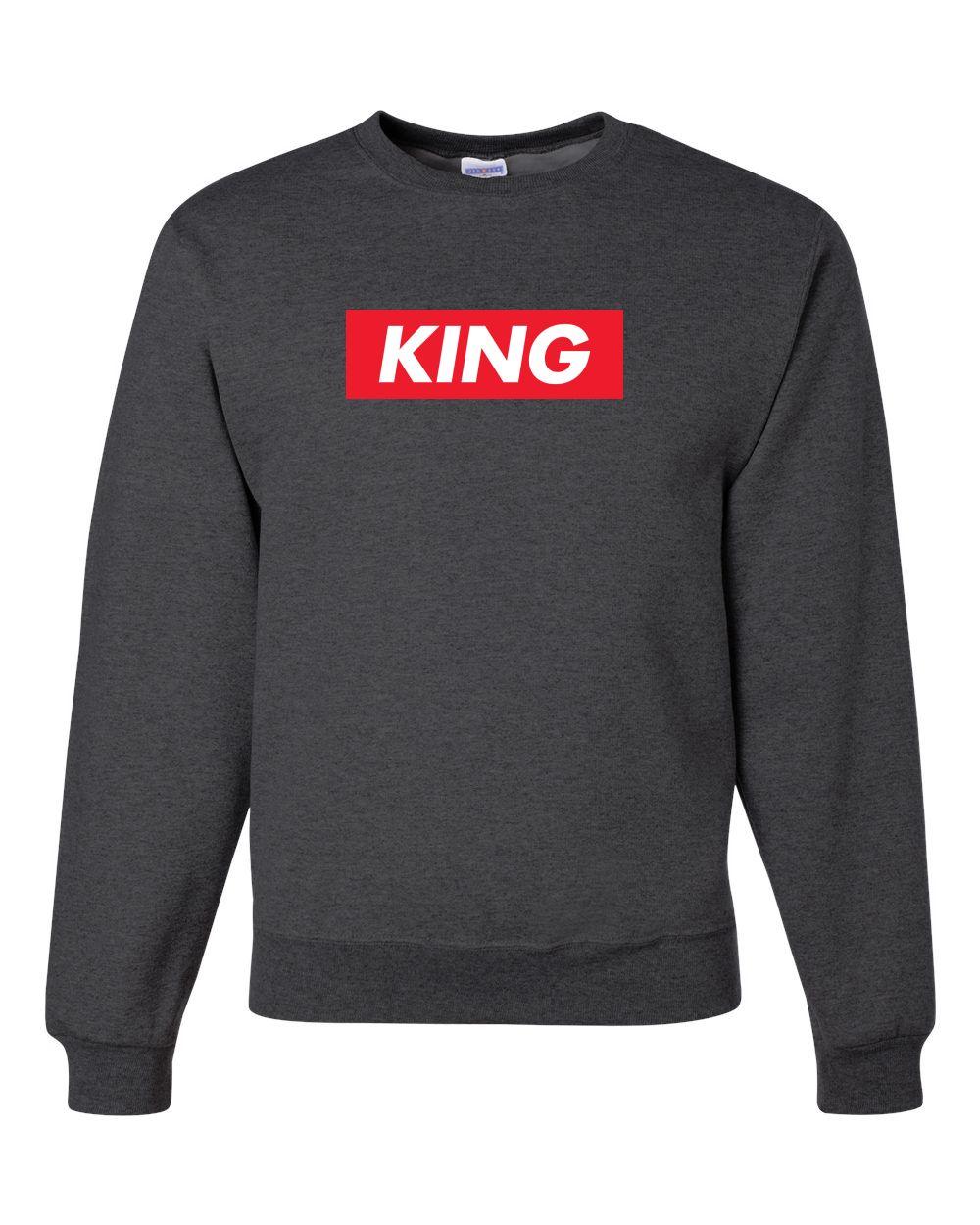 Savage King Logo - King Red Box Savage Logo Mens Sweatshirt Birthday Anniversary Gift ...