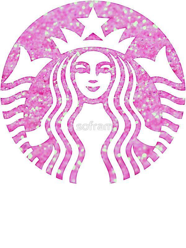Glitter Starbucks Logo - Starbucks Mermaid Pink Glitter Logo by sofram | Stickers | Pinterest ...