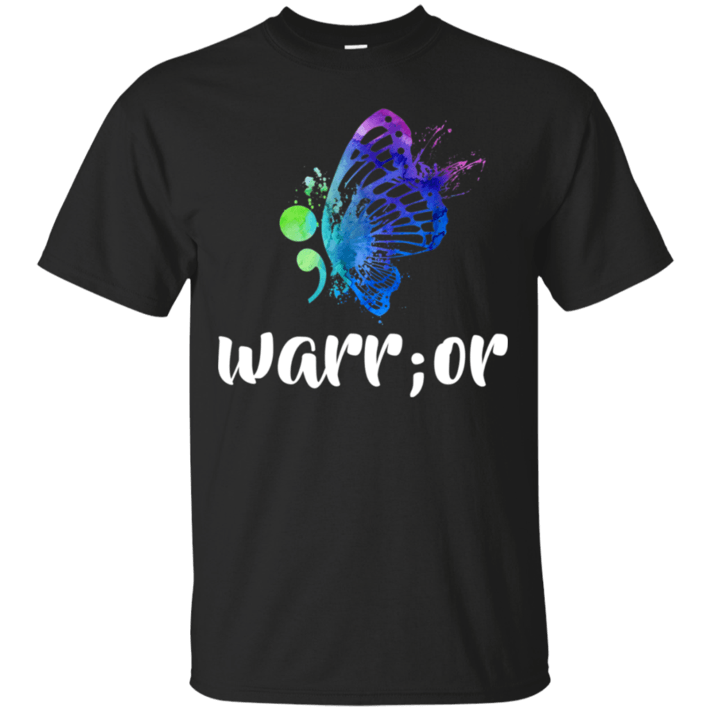 Butterfly Suicide Prevention Logo - Semicolon Butterfly - Suicide Prevention Shirt – Moovie Shop