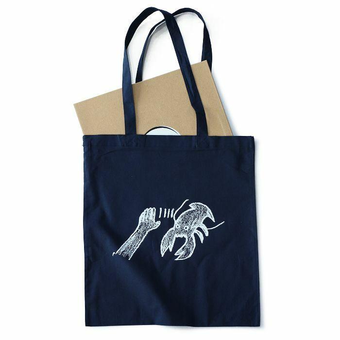 White On Blue Logo - LOBSTER THEREMIN Lobster Theremin Tote Bag navy blue with white