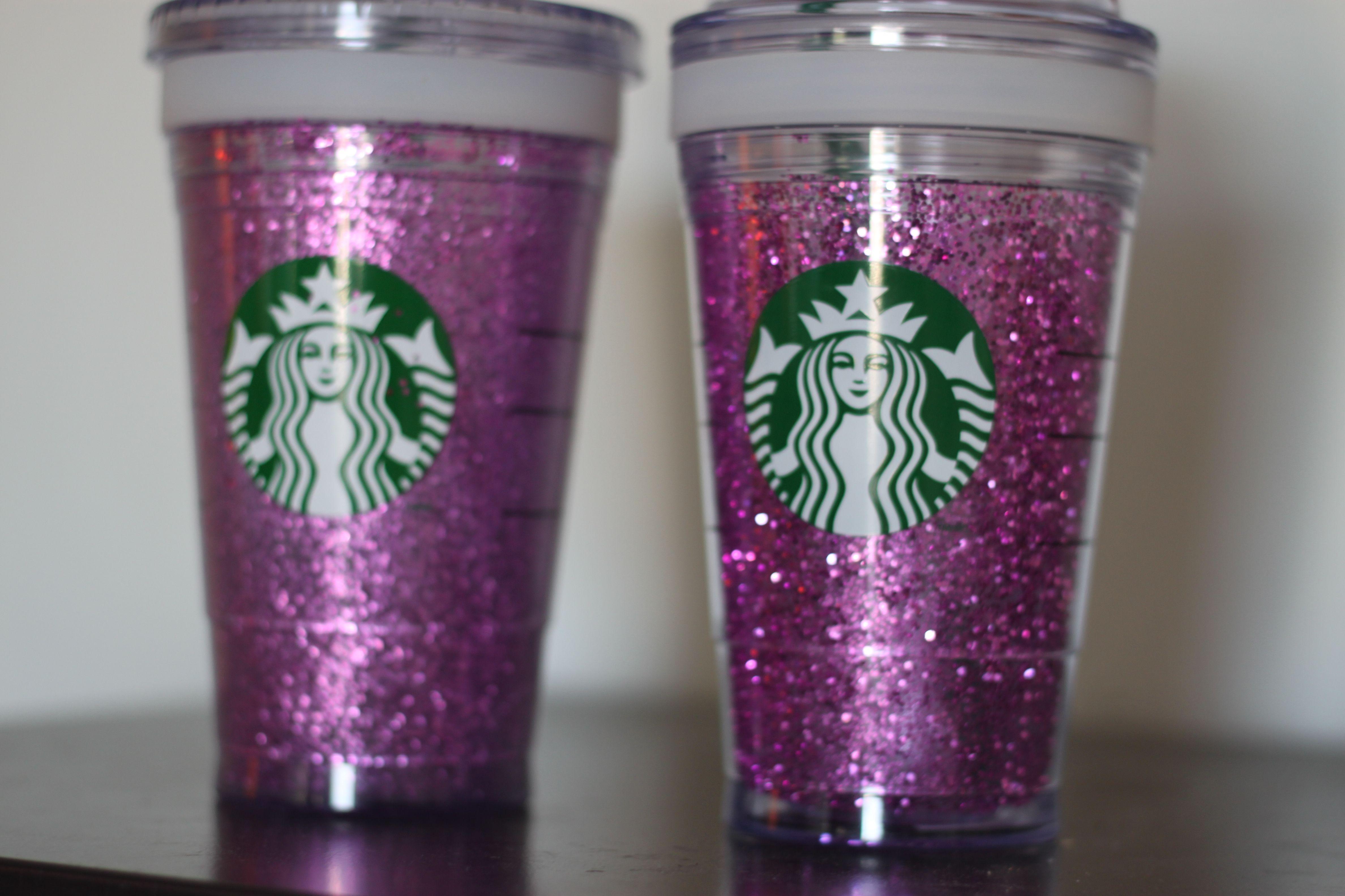 Glitter Starbucks Logo - DIY Glitter Starbucks Cup | The Days of Dawn